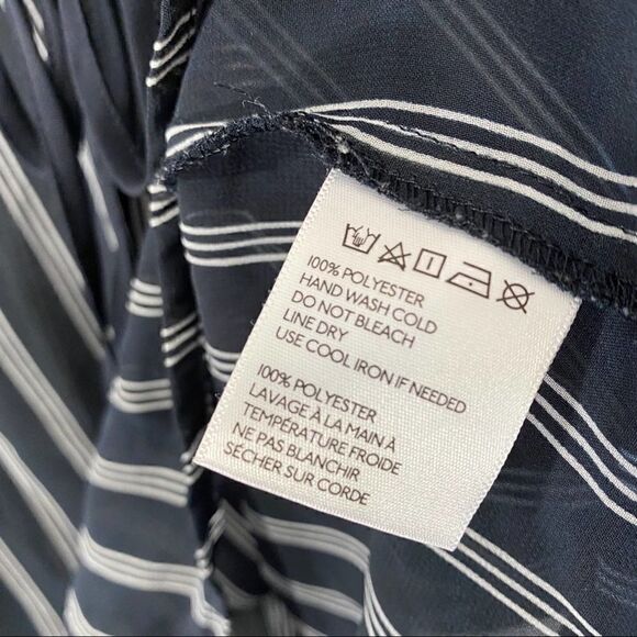 Staring at stars navy stripe long sleeve blouse - Picture 7 of 8